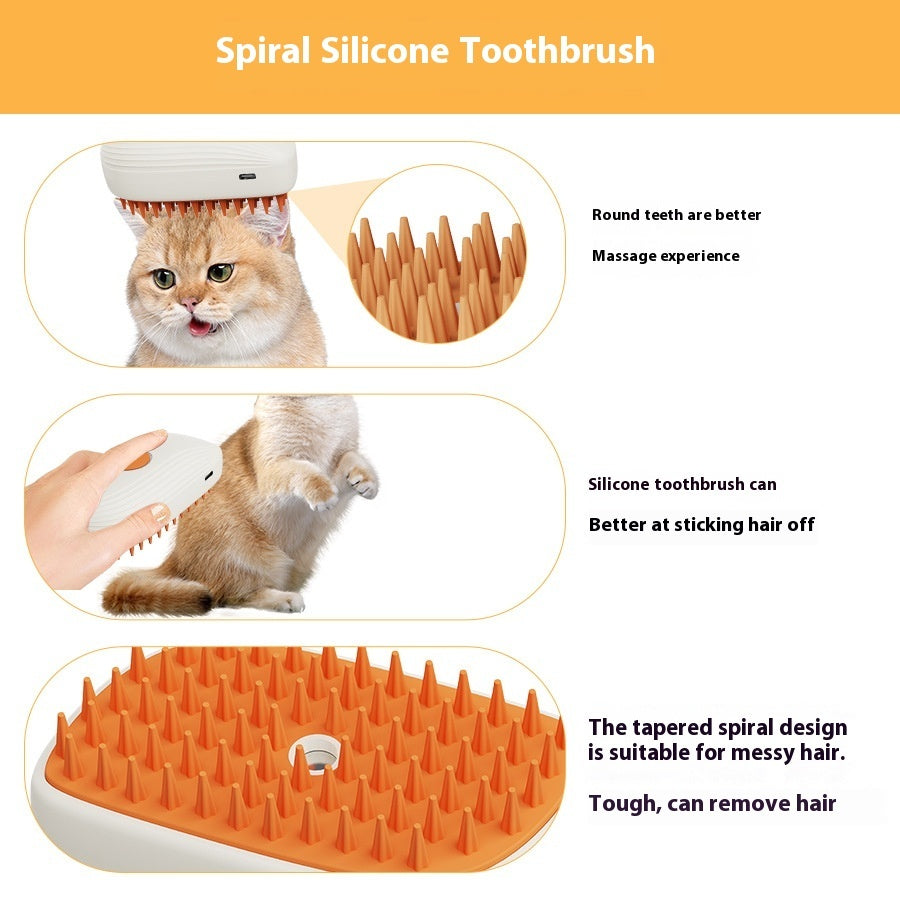 Steam Pet Grooming Brush for Cats & Dogs