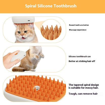 Steam Pet Grooming Brush for Cats & Dogs