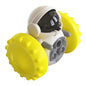 Interactive slow feeder dog toy designed for fun feeding, featuring an intelligent robot tumbler and balance system.