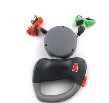 Retractable Dual Pet Leash for Two Dogs