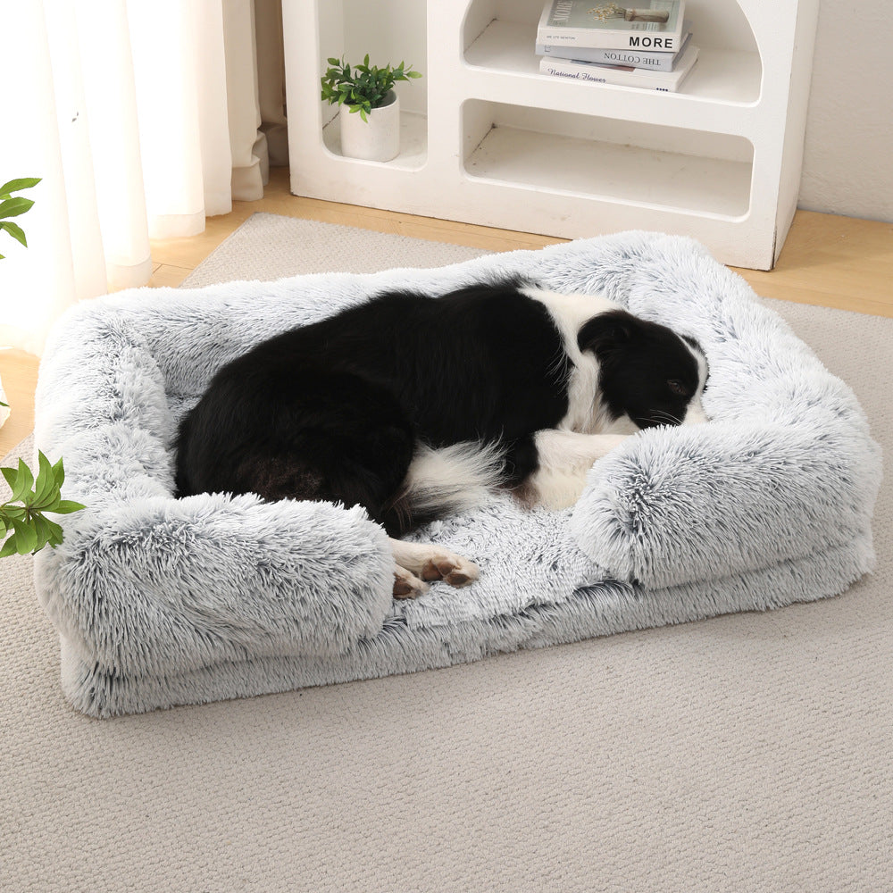 Plush Round Pet Bed for Dogs & Cats | Love My One Pet