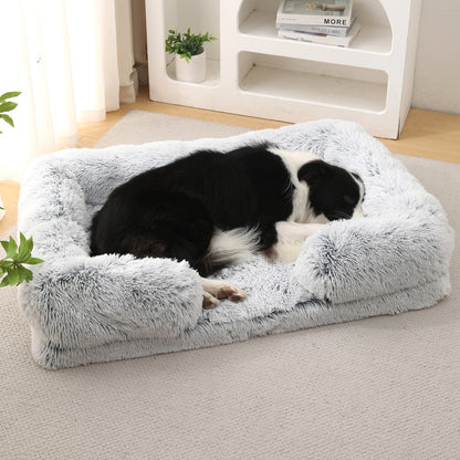 Plush Round Pet Bed for Dogs & Cats | Love My One Pet