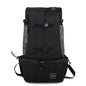 Dog carrier backpack for small dogs and cats with sturdy design and mesh panels for ventilation.