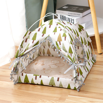 Cat Tent Bed | Cozy Enclosed Cat House