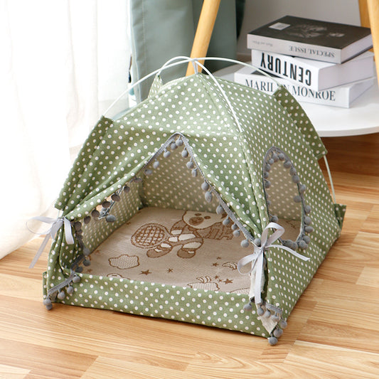 Cat Tent Bed | Cozy Enclosed Cat House