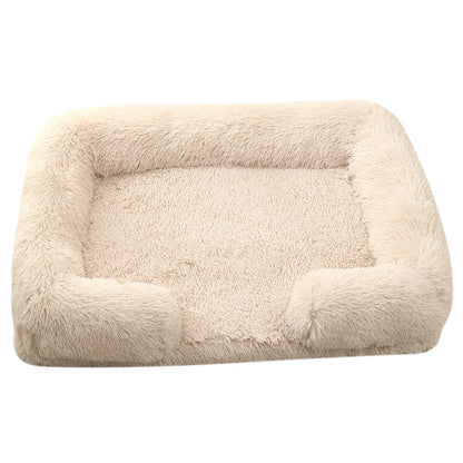 Plush Round Pet Bed for Dogs & Cats | Love My One Pet