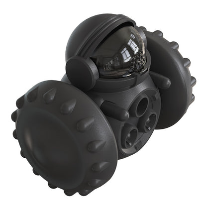 Interactive slow feeder dog toy designed for fun feeding, featuring an intelligent robot tumbler and balance system.