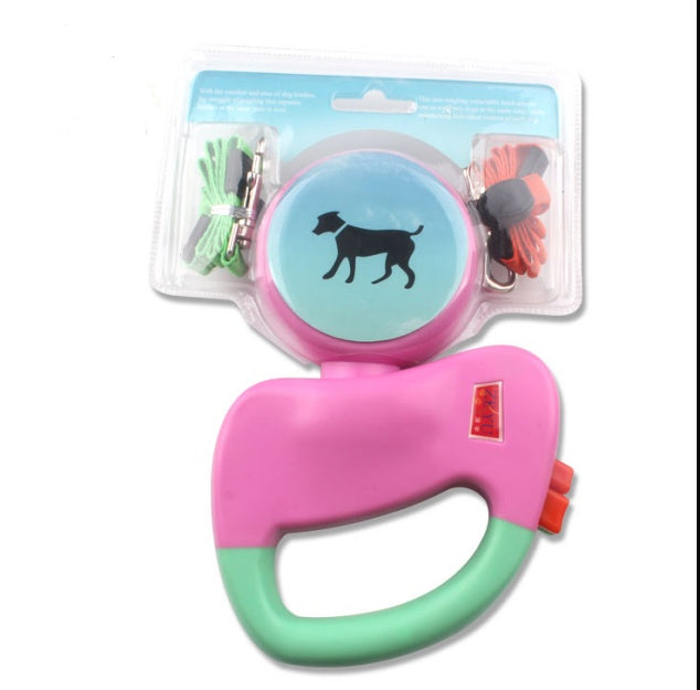 Retractable Dual Pet Leash for Two Dogs