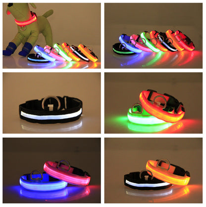967afcdf7f036f8aaf42919f1665b502LED Luminous Pet Dog Collar for Night Walking