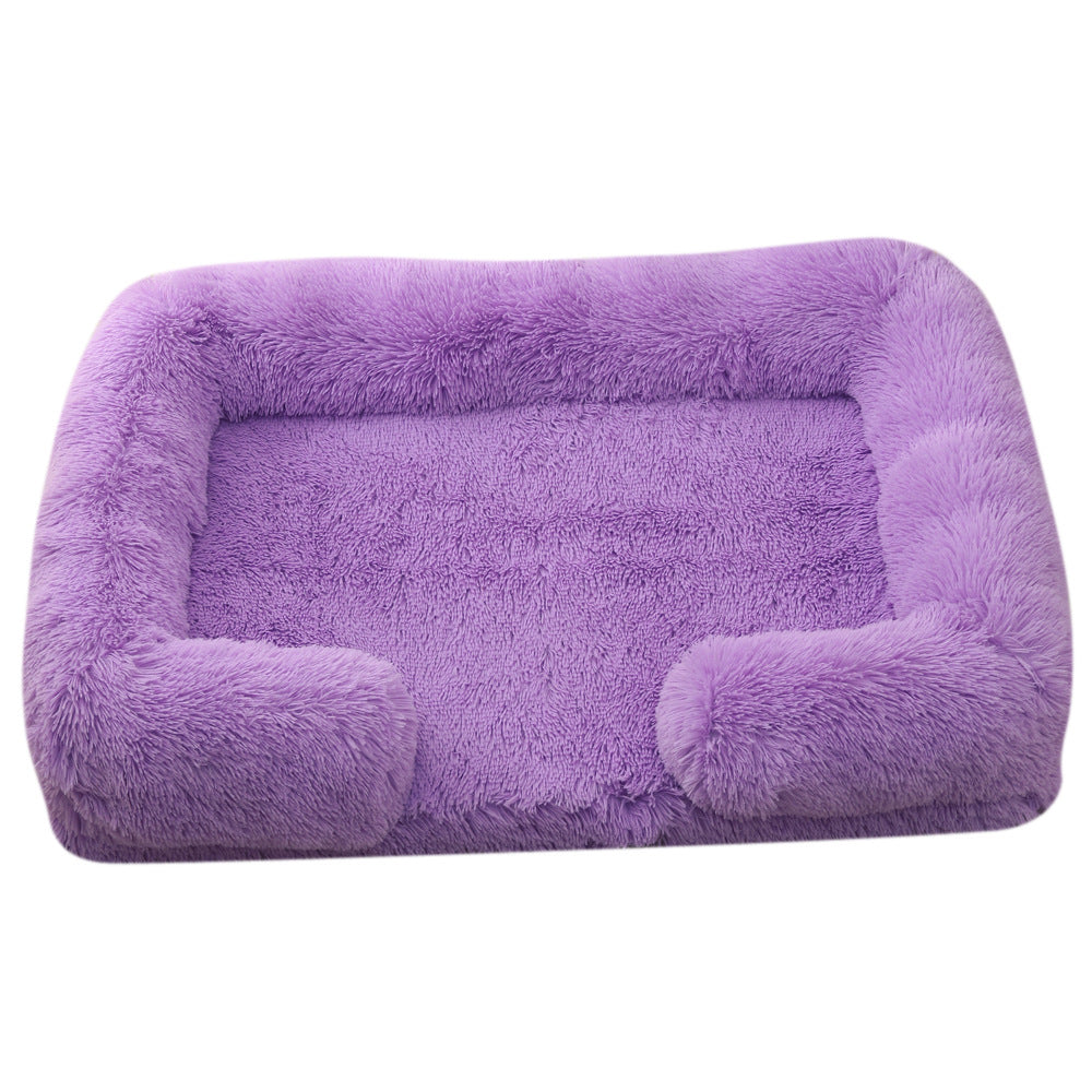 Plush Round Pet Bed for Dogs & Cats | Love My One Pet