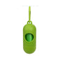 Green pet trash bag holder for easy access to Pet Trash Bag Dog Poop Bags For Waste Refuse Cleanup.