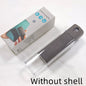 Portable mobile phone screen cleaner set in use, featuring microfiber wipe and cleaning fluid in a compact design.