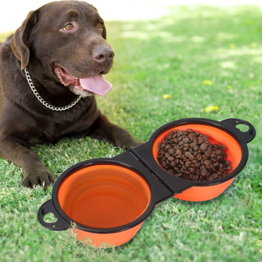 Collapsible Silicone Dog Bowl for Travel & Outdoor Use