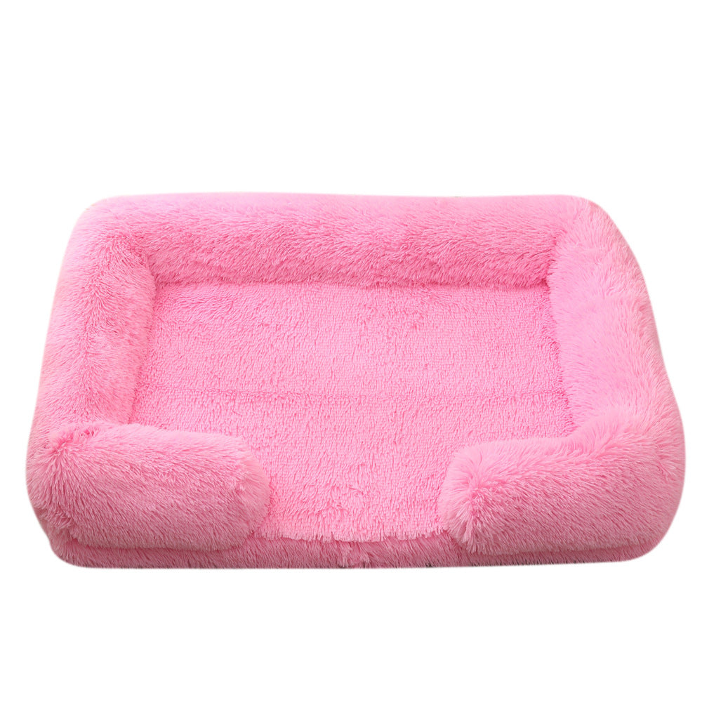 Plush Round Pet Bed for Dogs & Cats | Love My One Pet