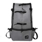 Dog carrier backpack for small dogs and cats with sturdy, lightweight design and adjustable straps.