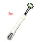 Three sided pet toothbrush set for effective dog dental care and bad breath prevention.