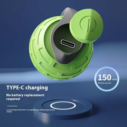 automatic rolling cat ball with Type-C charging and 150 mAh battery capacity for convenience and longevity.