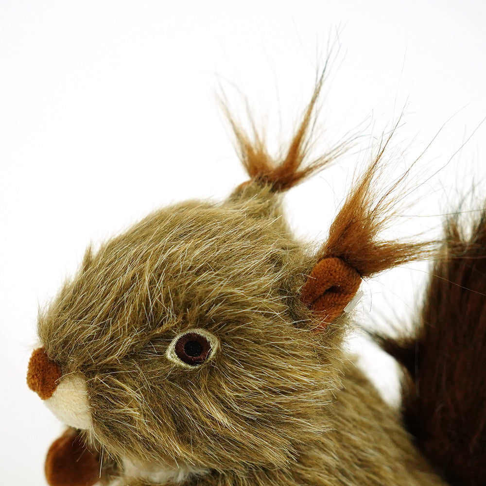 Squirrel Squeaky Dog Toy for Dogs, plush toy with engaging features and cartoonish squirrel design.