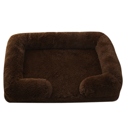 Plush Round Pet Bed for Dogs & Cats | Love My One Pet