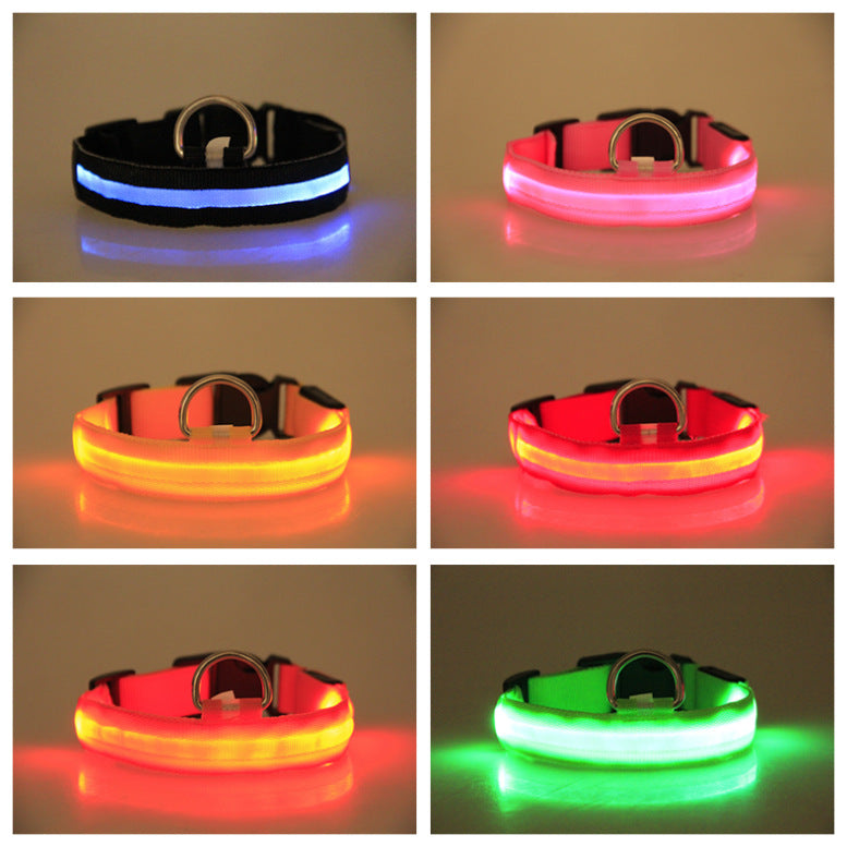 77674a1cced54838a9c1ae6289b88c1dLED Luminous Pet Dog Collar for Night Walking