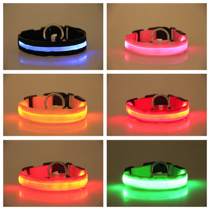 77674a1cced54838a9c1ae6289b88c1dLED Luminous Pet Dog Collar for Night Walking