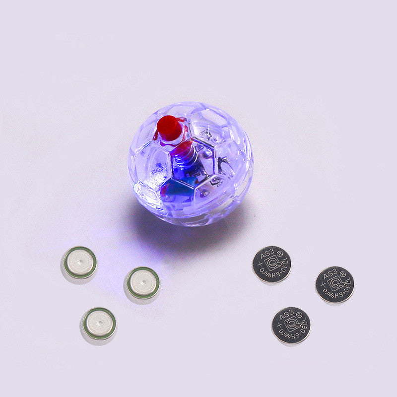 Glowing cat toy ball with batteries, designed for interactive play and fun training sessions for pets.