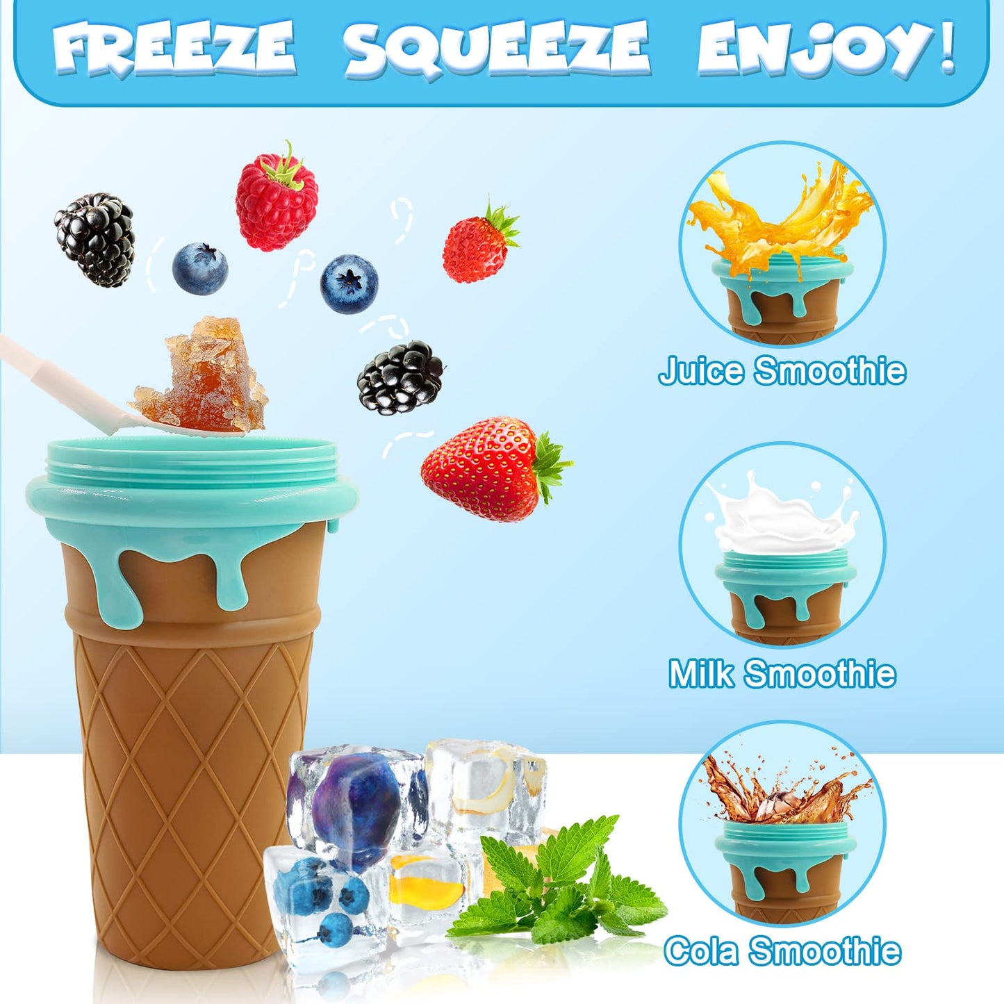 Large Capacity Slushy Cup: Quick Icy Treats for Summer