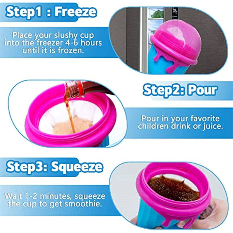 Large Capacity Slushy Cup: Quick Icy Treats for Summer
