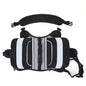 large dog hiking backpack with reflective straps and durable material for outdoor adventures