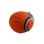 Automatic rolling cat ball in vibrant orange and gray design for indoor play.