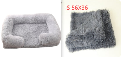 Plush Round Pet Bed for Dogs & Cats | Love My One Pet