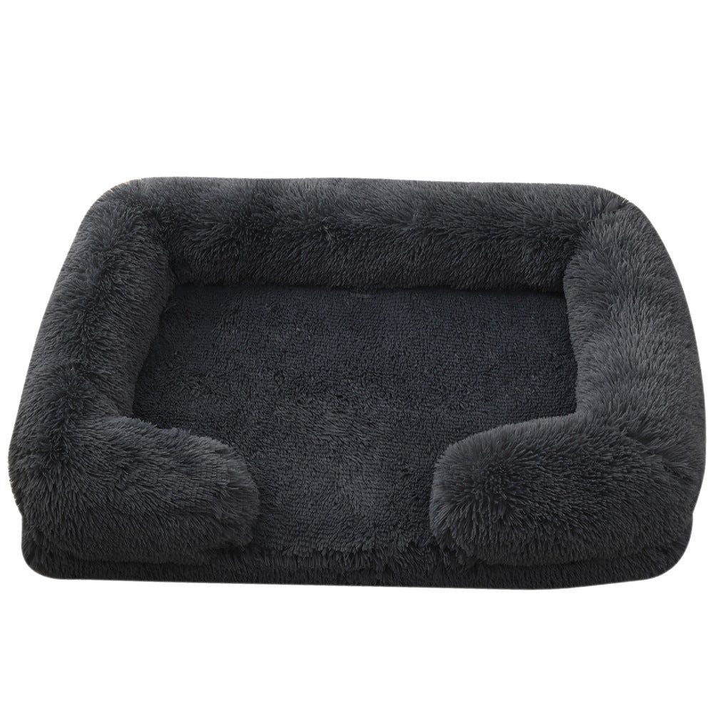 Plush Round Pet Bed for Dogs & Cats | Love My One Pet