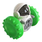 Interactive slow feeder dog toy designed for fun feeding, featuring an intelligent robot tumbler and balance system.
