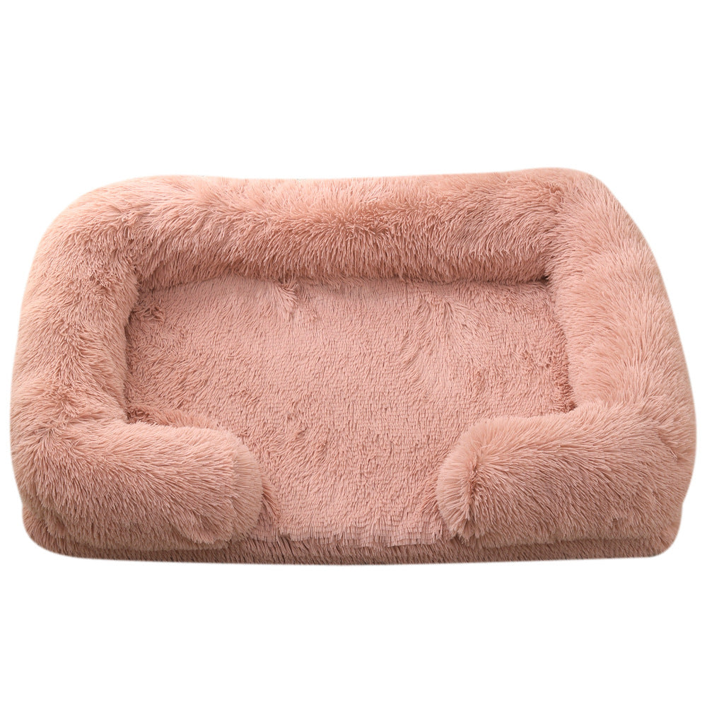Plush Round Pet Bed for Dogs & Cats | Love My One Pet