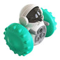 Interactive slow feeder dog toy designed for fun feeding, featuring an intelligent robot tumbler and balance system.